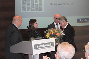 Den dritten Platz belegte Anne Lehmhöfer mit ihrem Artikel „Die am Windrad drehen“ in der Frankfurter Rundschau. Foto: Sonja Lehnert