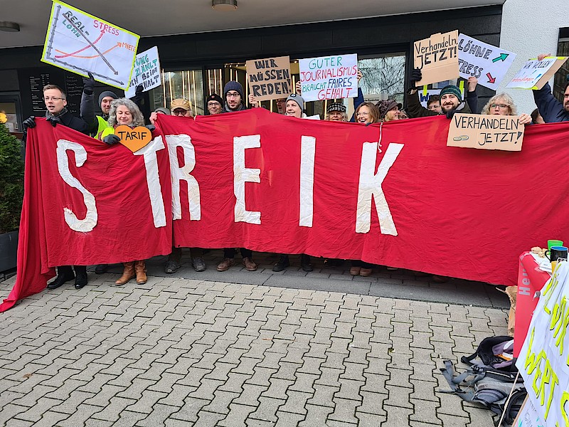 Warnstreik bei der Frankfurter Rundschau – Warnstreik bei der Frankfurter Rundschau